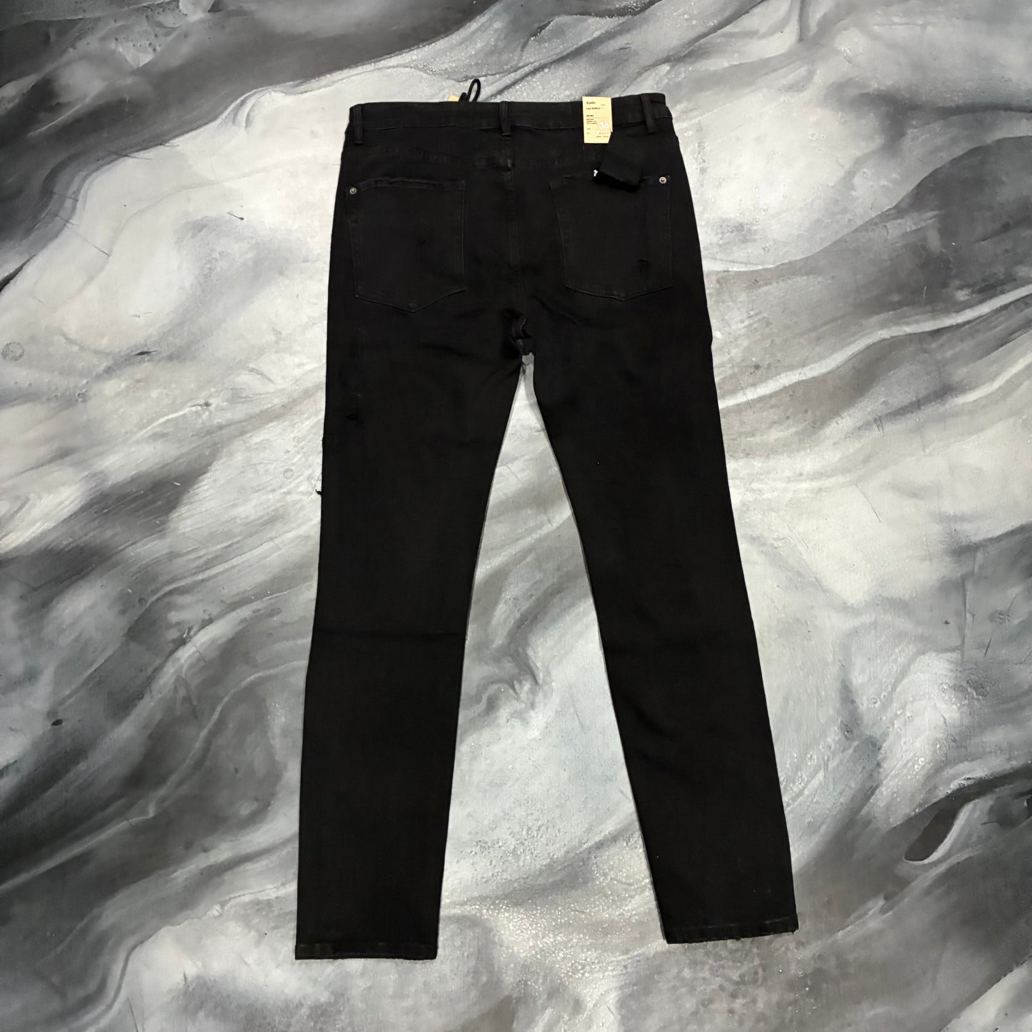 Ksubi Black Paisley Patch Skinny Jean