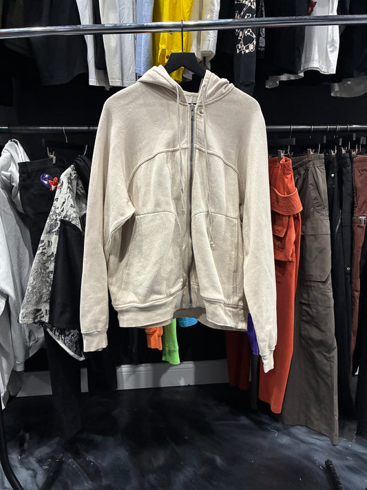 Rick Owen’s Cream Drawstring Hoodie (L)