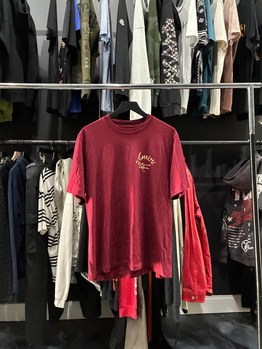 Amiri Burgundy Hollywood Tee (L)
