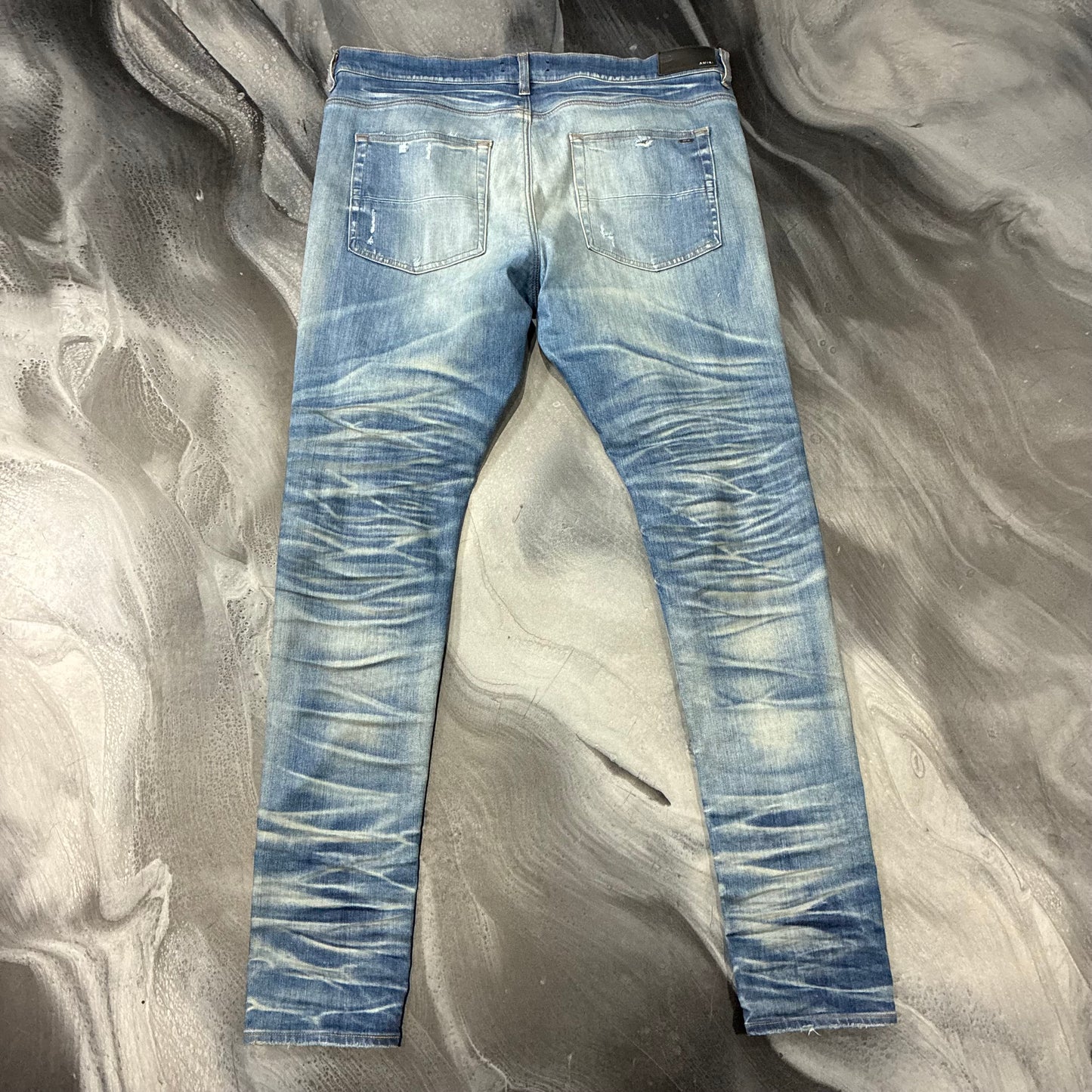 Amiri Honeycomb Indigo Stack Jean (38)