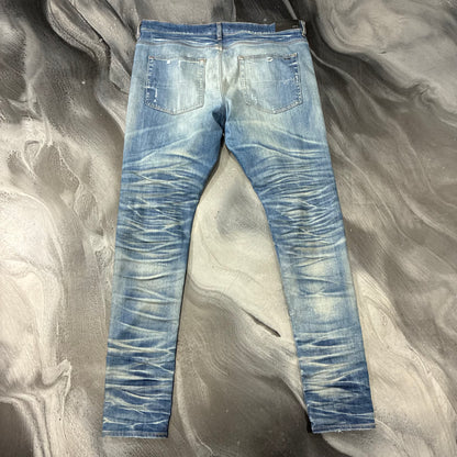 Amiri Honeycomb Indigo Stack Jean (38)