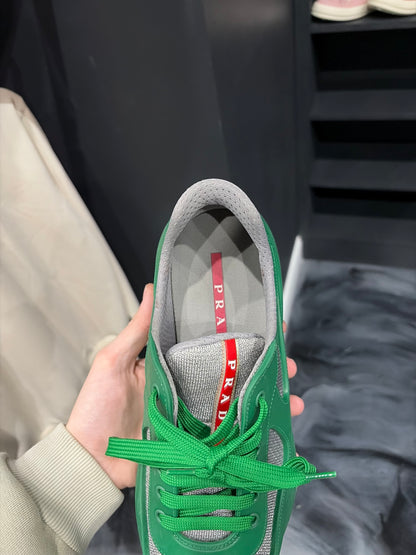Prada Green/Grey Cup Sneaker (8.5)
