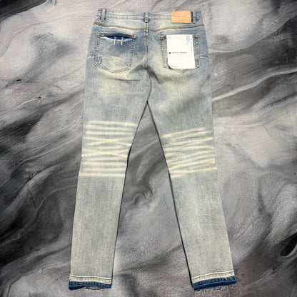 Purple Brand Indigo Wash Distressed Jean (32)