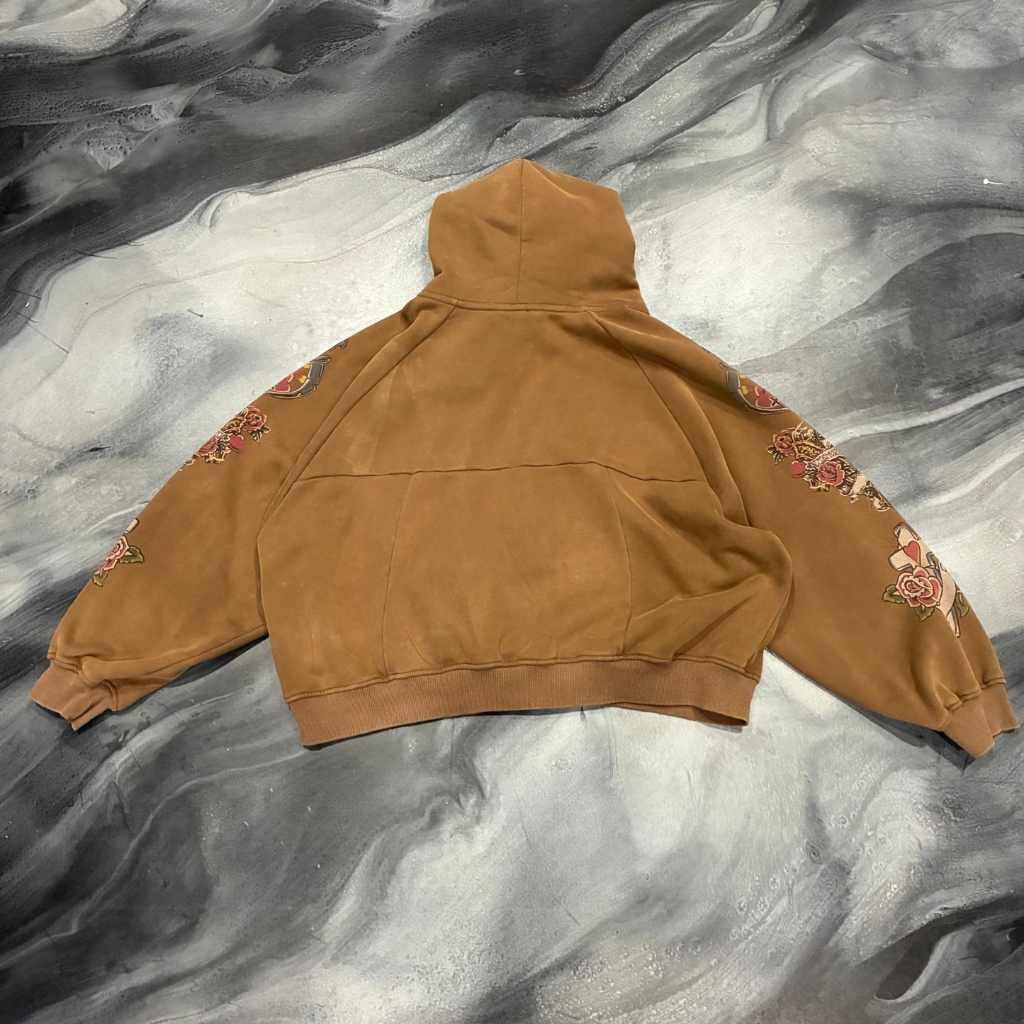 Righteous Brown Risen King Zip Up Hoodie (M)