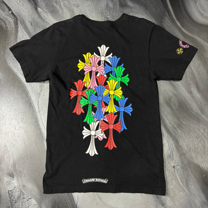 Chrome Hearts Black/Multicolor Crosses Pocket Tee (S)