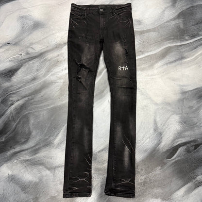 RTA Distressed Skinny Boot Cut Jean (32)