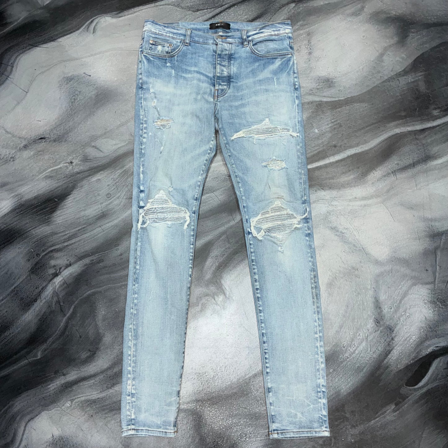 Amiri Light Blue/Denim Blue Patch MX1 Jean (34)
