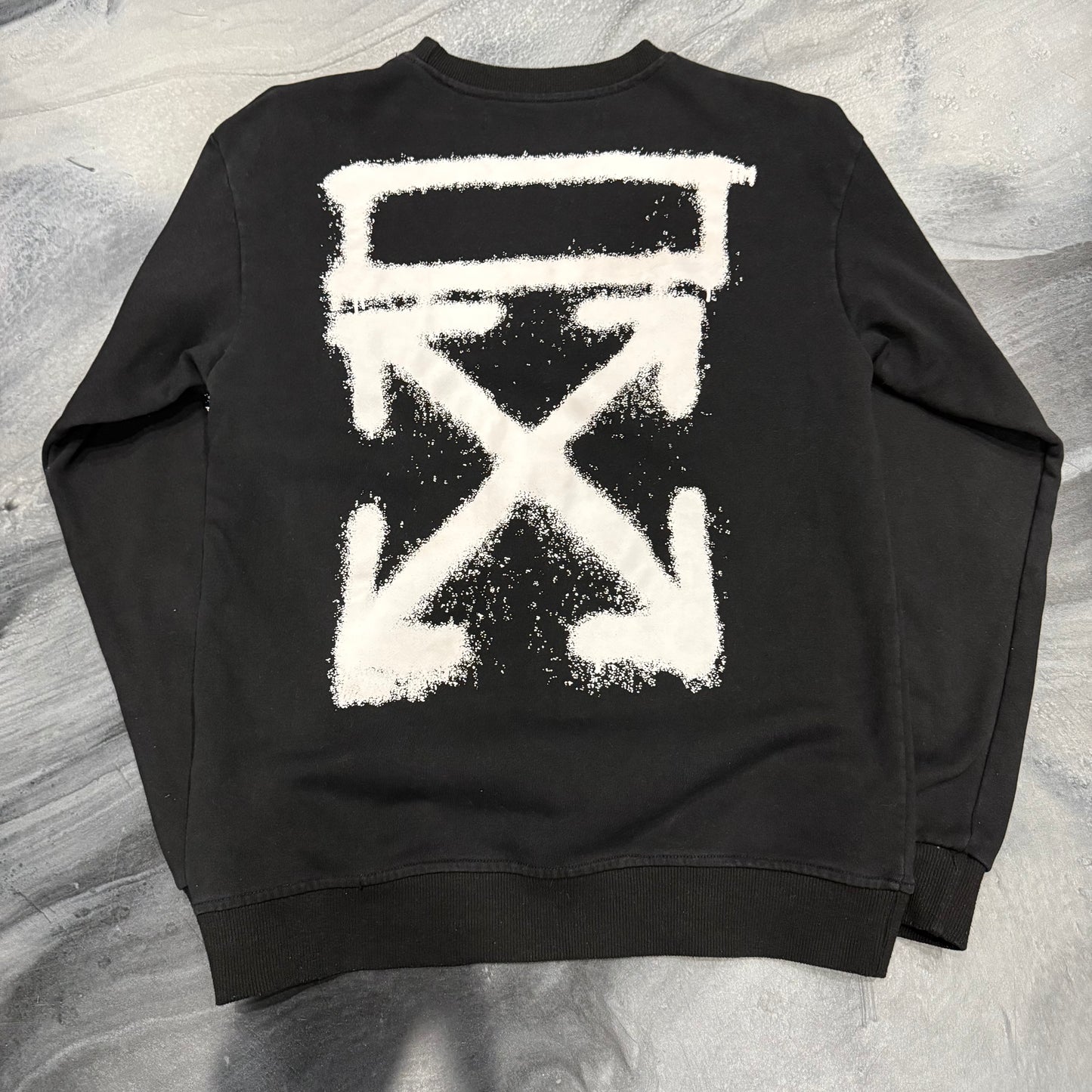 Off-White Black/White Grid Crewneck (L)