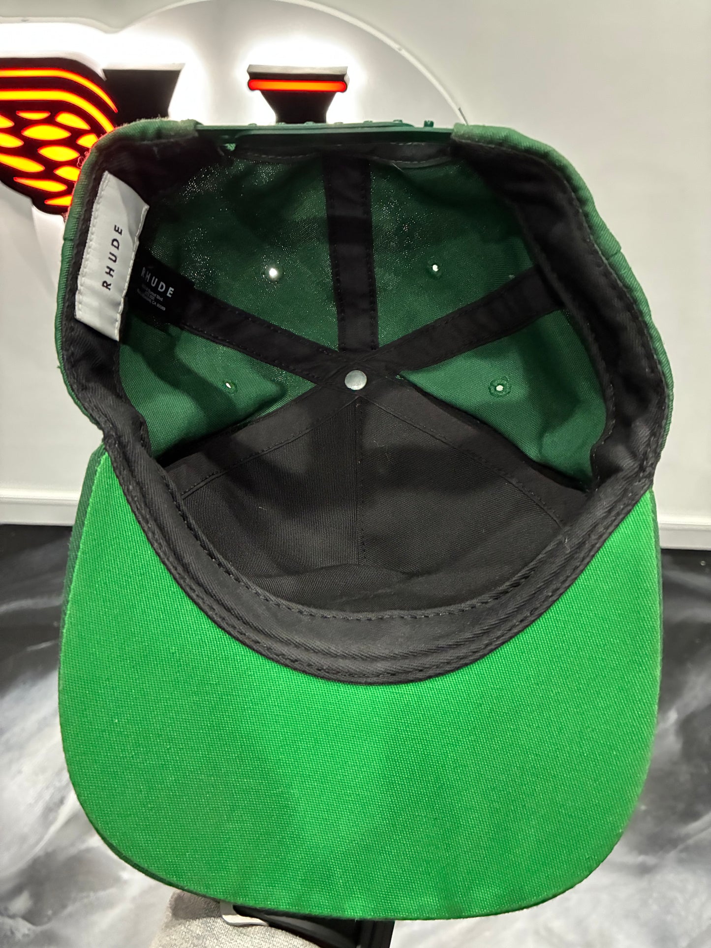 Rhude Green Racing World Champions Cap