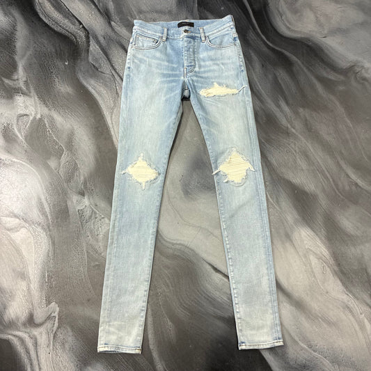 Amiri Light Blue/White Patch Jean (30)