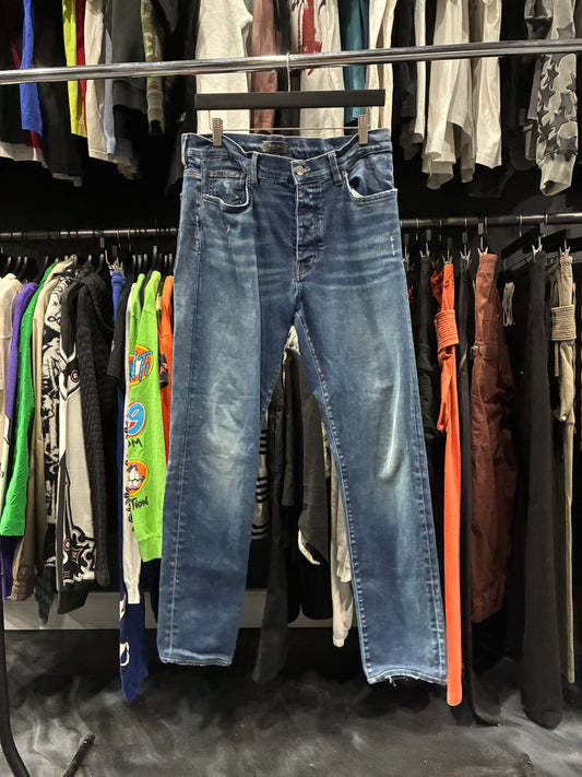 Amiri Dark Blue Plain Jean (36)