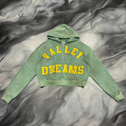 Vale Green Valley Dreams Bling Zip Up Hoodie (M)