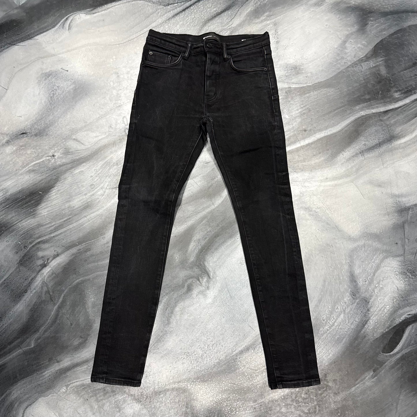 Purple Brand Faded Black Plain Jean (30)