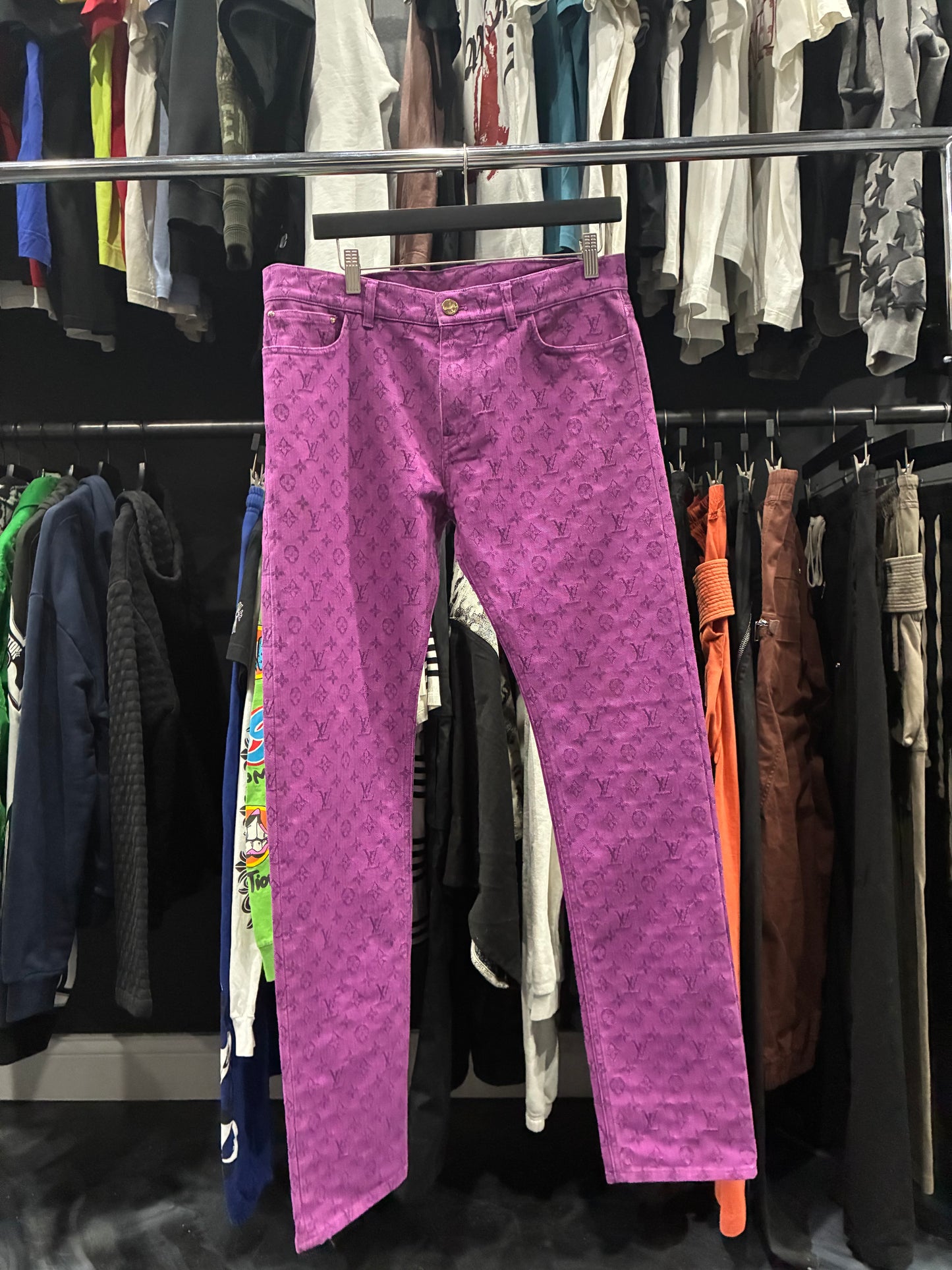 Louis V Purple Monogram Jean (32)
