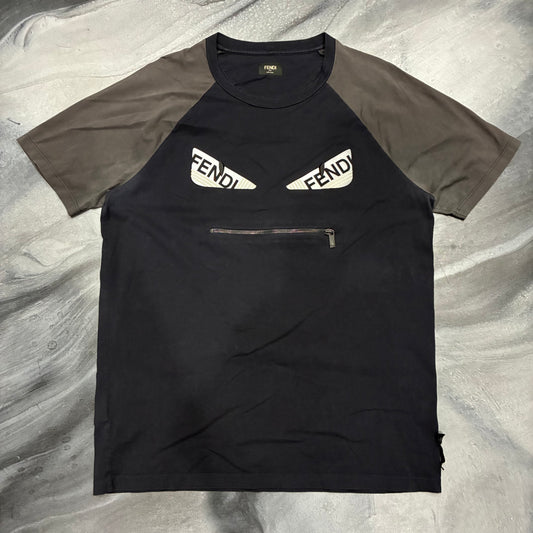 Fendi Black/Grey Monster Eyes Tee (XL)
