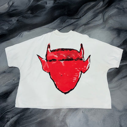 Billionaire Studios White/Red Devil Tee (XL)