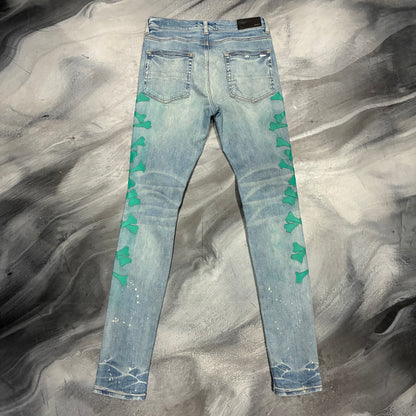 Amiri Dark Blue/Turquoise Bones Jean (32)