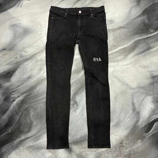 RTA Faded Black Plain Jean (34)