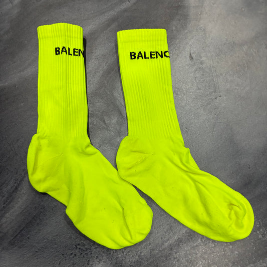 Balenciaga Lime Green Socks