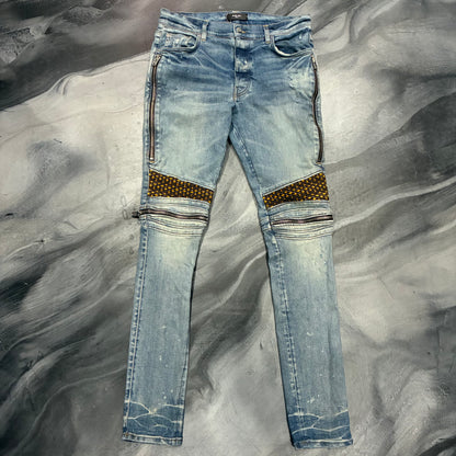 Amiri Indigo/Yellow Patch MX2 Jean (34)