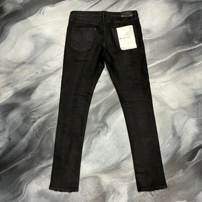 Purple Brand Black Waxed Jean (34)