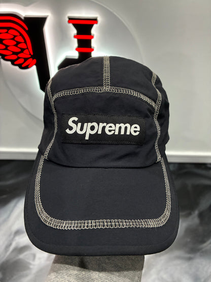 Supreme Black/White Panel Hat