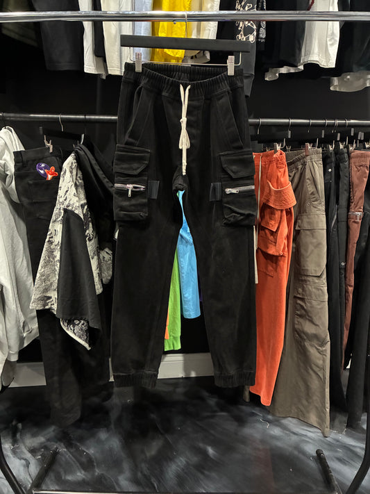 Rick Owen’s Black Canvas Sweatpants (S)
