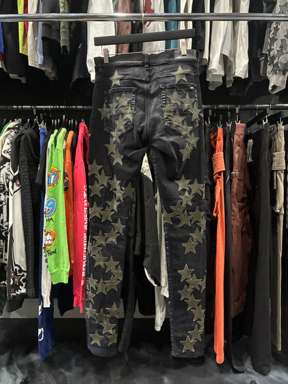 Amiri Black Chemist Green Star Patch Jean (31)