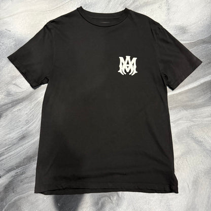 Amiri Black/White AM Logo Tee (S)