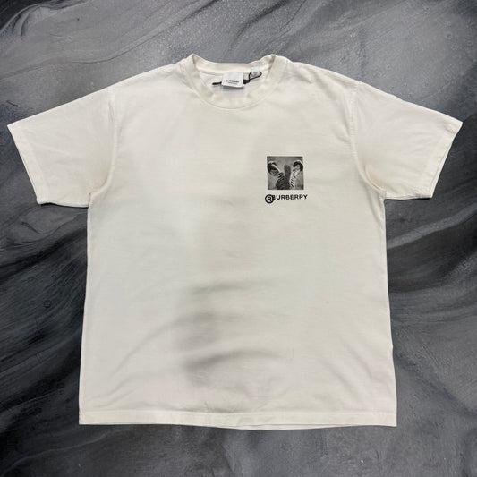 Burberry White/Black ‘Zebra’ Tee (XS)