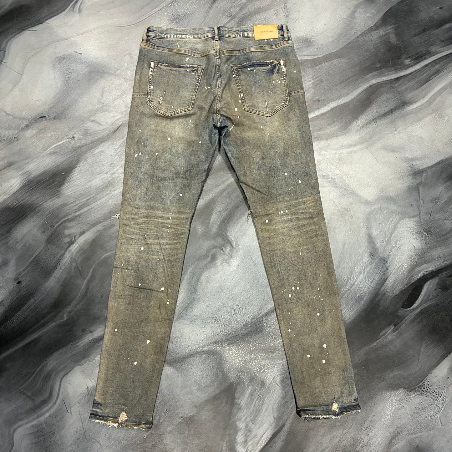 Purple Brand Dark Indigo Distressed Jean (34)