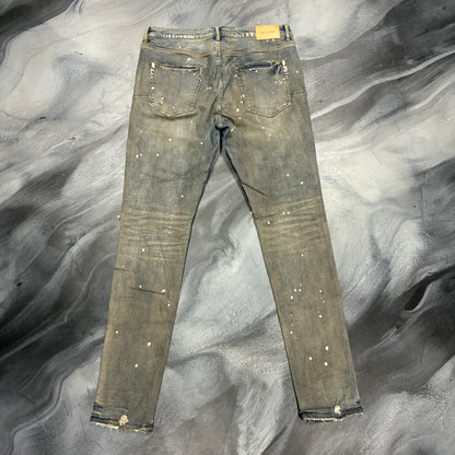 Purple Brand Dark Indigo Distressed Jean (34)