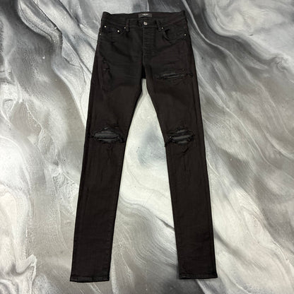 Amiri Black/Black Leather Patch (30)