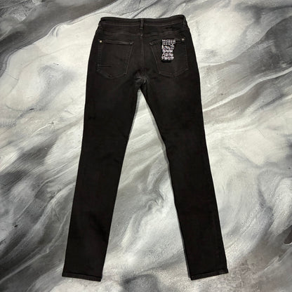 Ksubi Faded Black/Black Bedazzled Patch Jean (32)