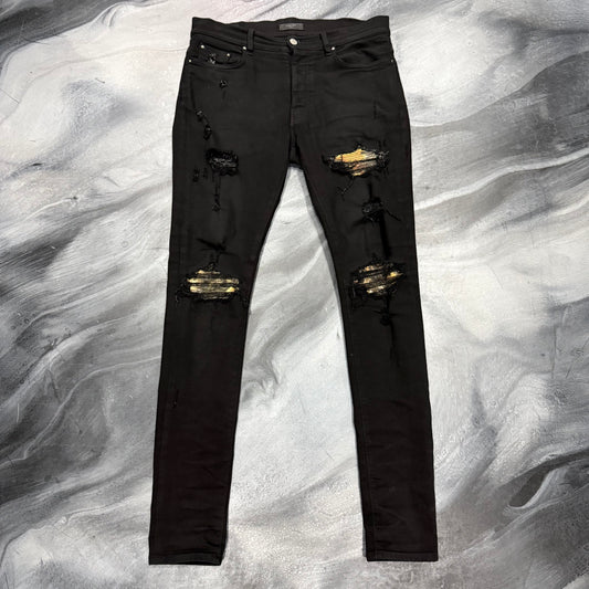 Amiri Black/Aloha Patch MX1 Jean (33)