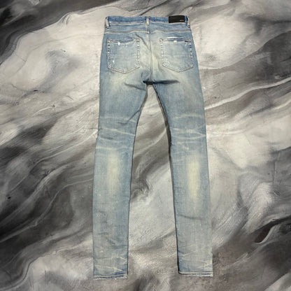 Amiri Indigo Blue Distressed Jean (31)