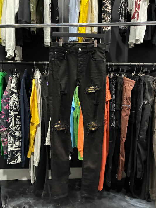 Amiri Black/Aloha Patch MX1 Jean (31)