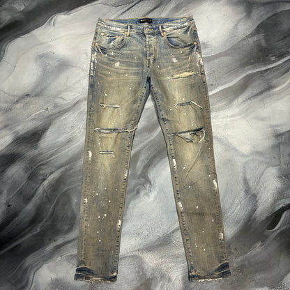 Purple Brand Dark Indigo Distressed Jean (34)