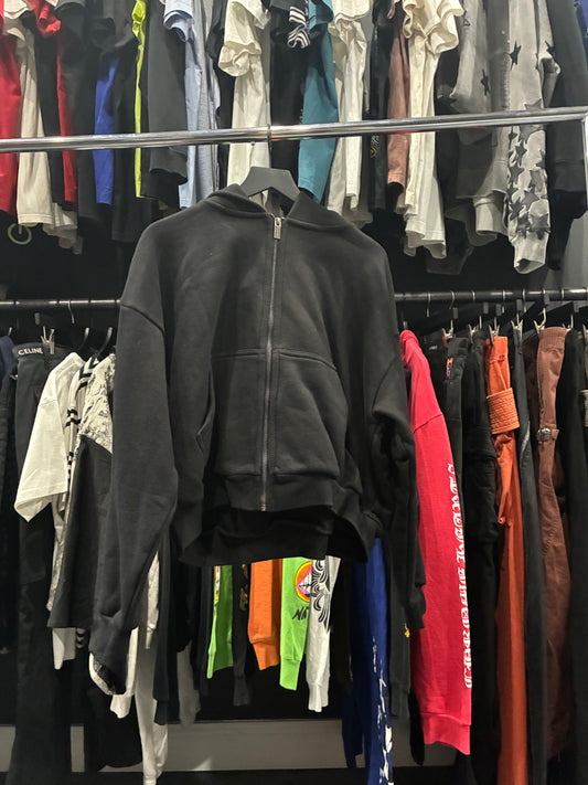 GV Gallery Black Cap Zip Up Hoodie (S)