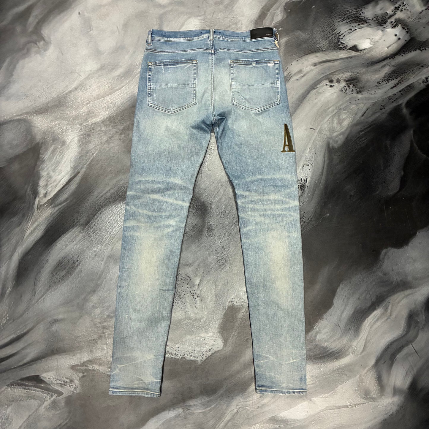 Amiri Indigo/Camo Core Logo Jean (34)