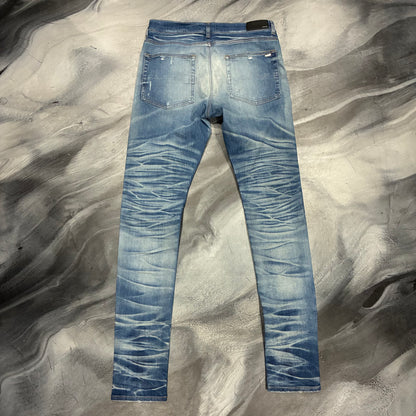 Amiri Honeycomb Indigo Stack Jean (36)