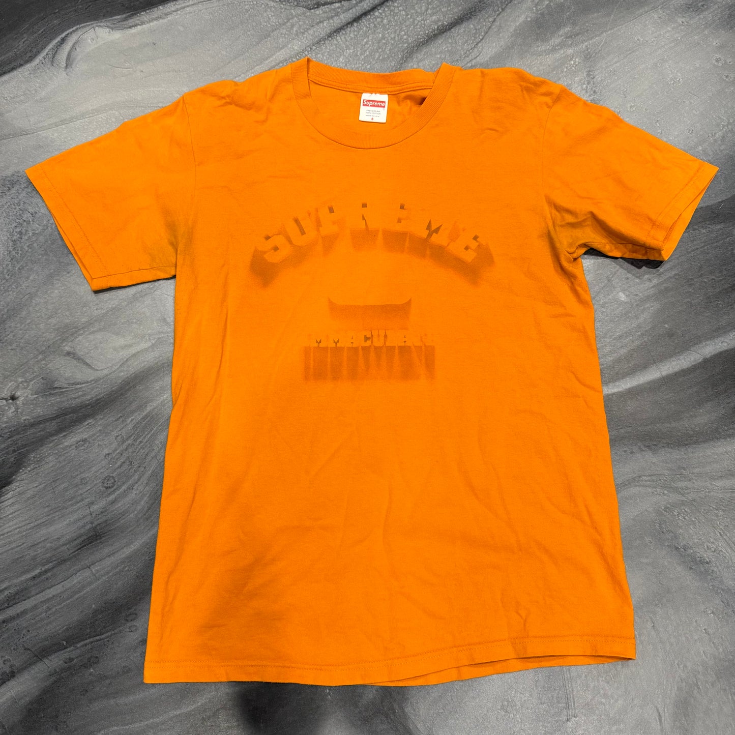 Supreme Orange Shadow Tee (S)