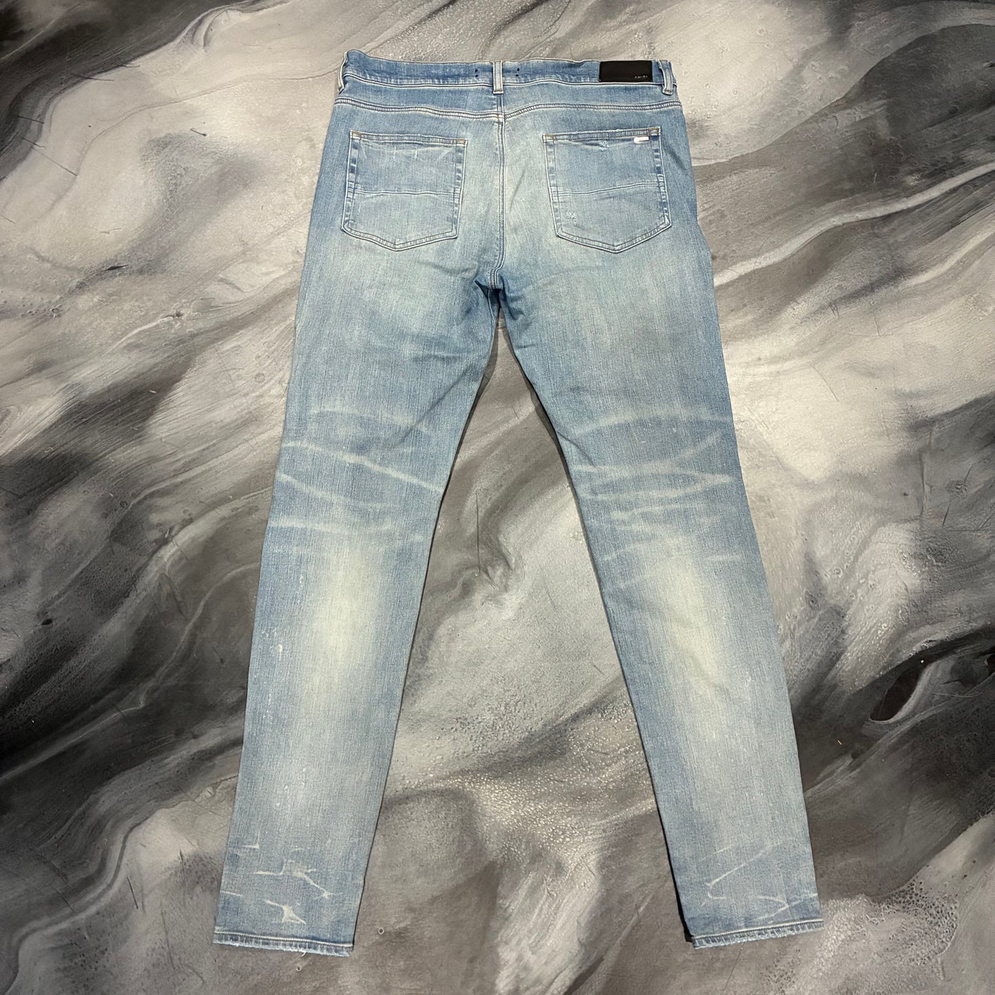 Amiri Light Blue/Black Patch MX1 Jean (38)