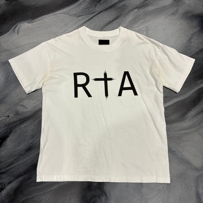 RTA White/Black Logo Tee (S)