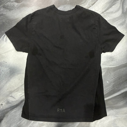RTA Black Cross Logo Paneled Tee (M)