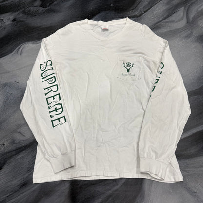 Supreme White/Green South 2 West Longsleeve (L)