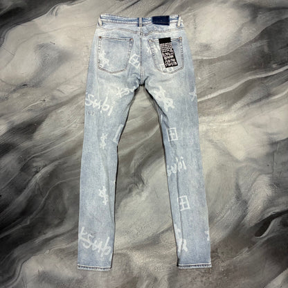 Ksubi Light Blue Monogram Logo Jean (31)