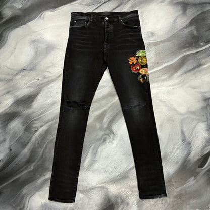 Amiri Black Vintage Patch Jean (34)