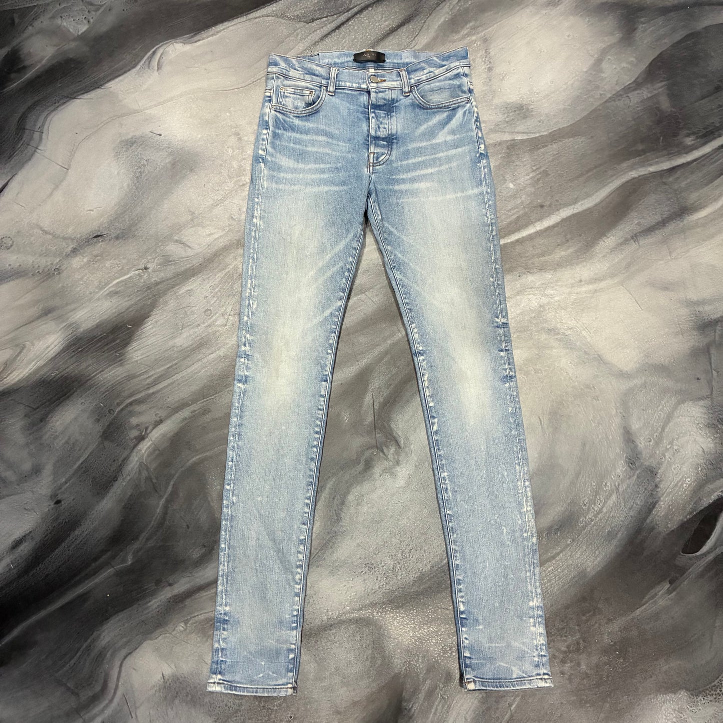 Amiri Light Blue Plain Skinny Jean (31)