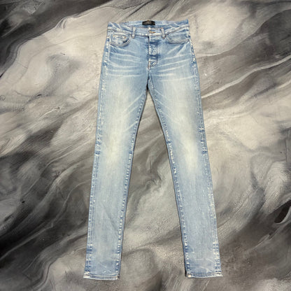 Amiri Light Blue Plain Skinny Jean (31)